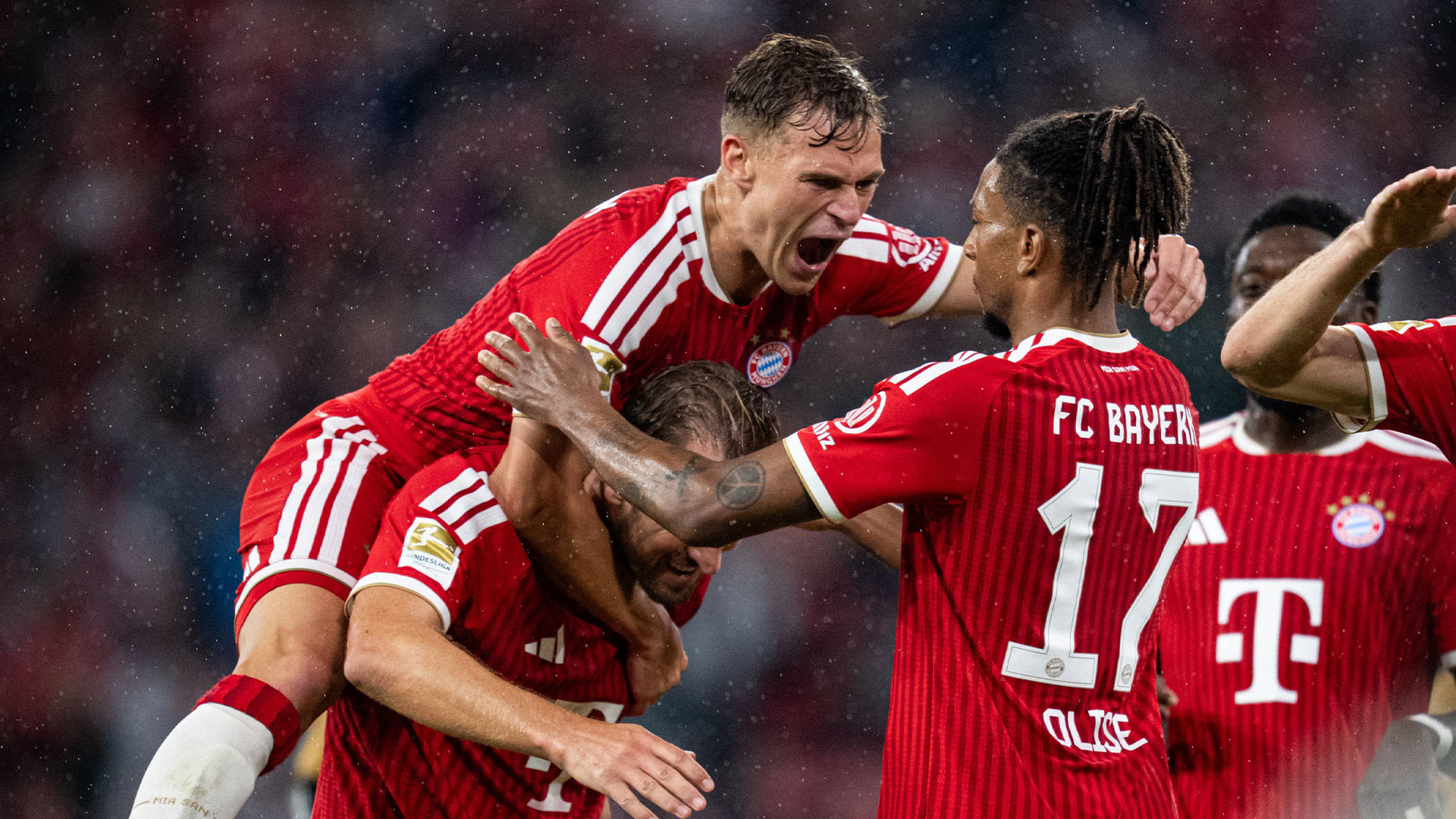 Ismael Saibari celebrates Bayern Munich’s win over Stuttgart