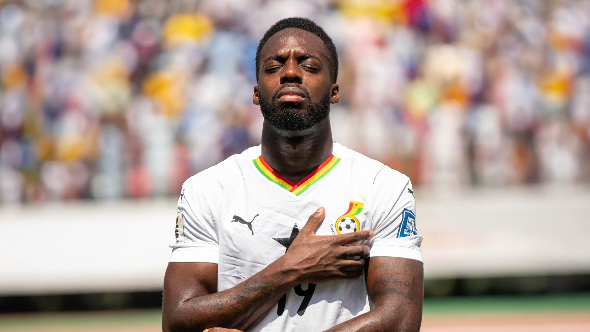 Inaki Williams playing for Ghana's Black Stars