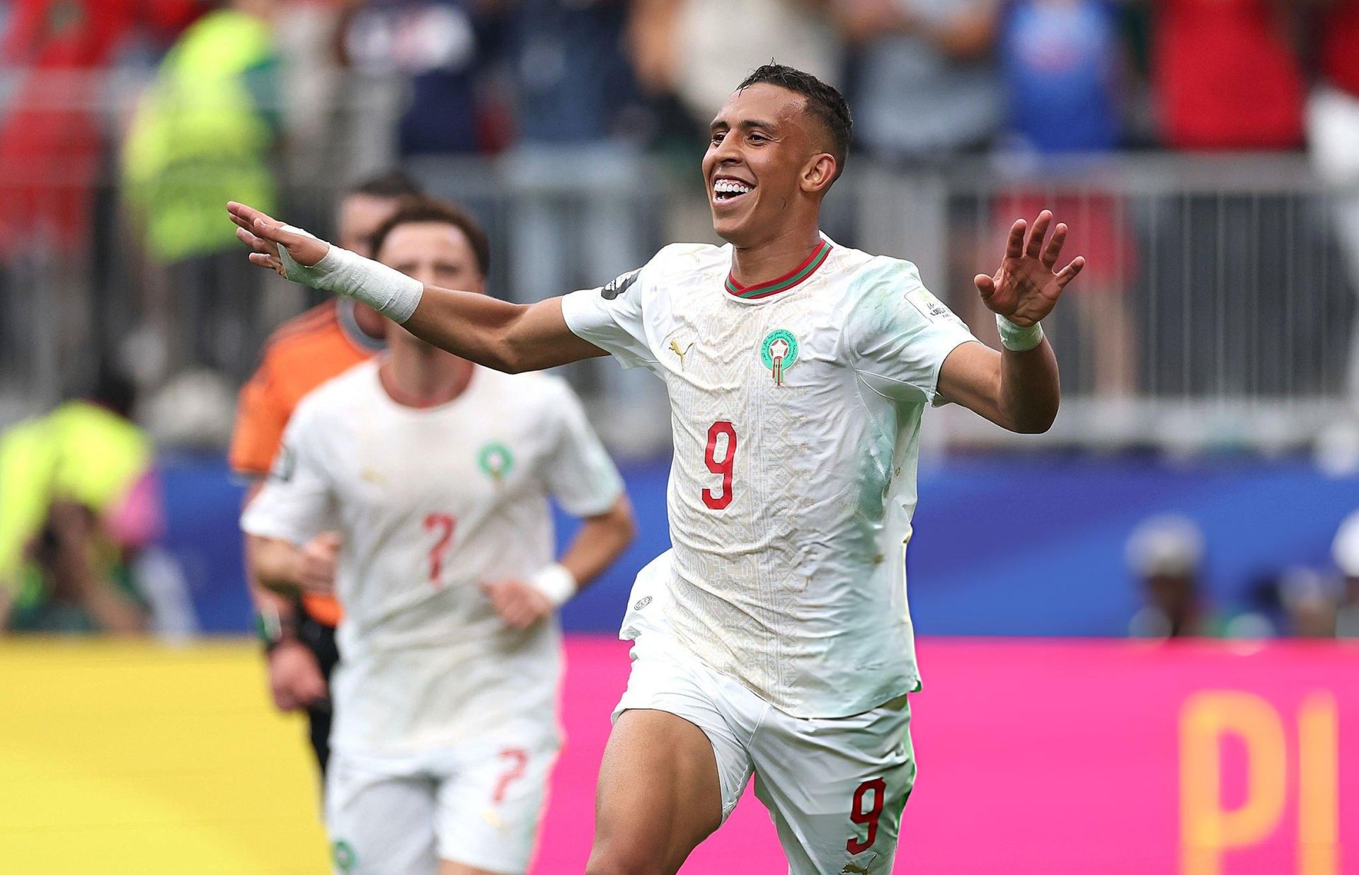 Morocco celebration after beating Canada