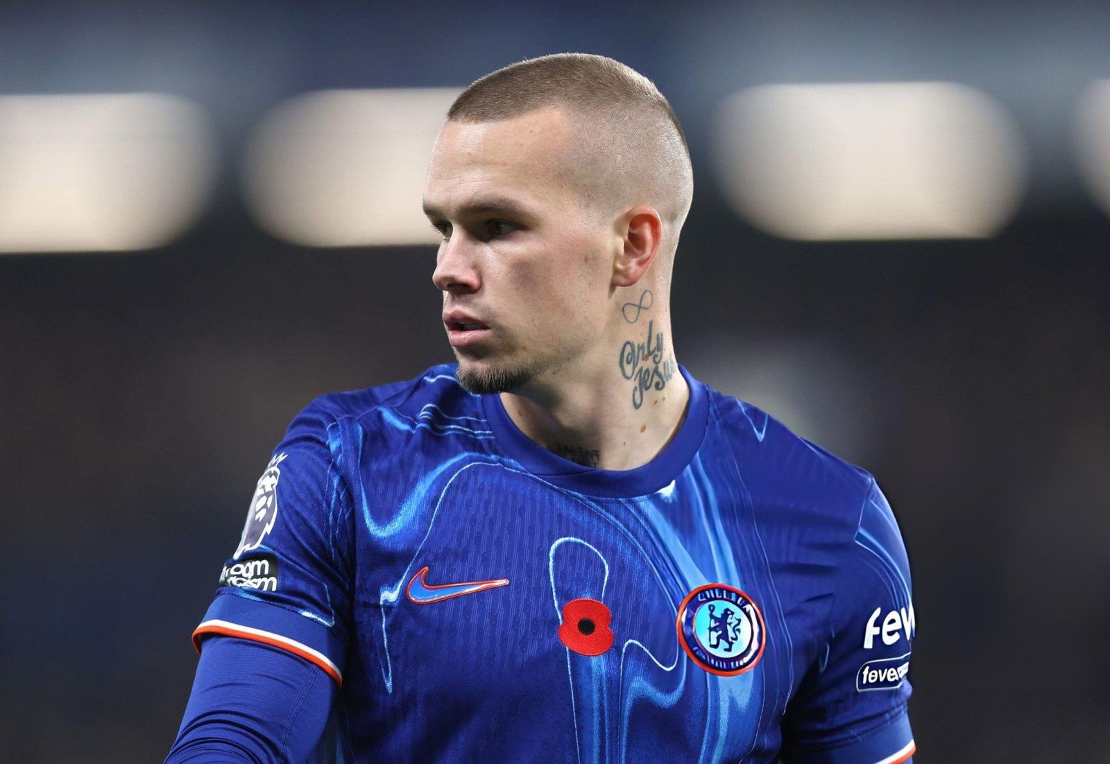 Mykhailo Mudryk playing for Chelsea in a Premier League match