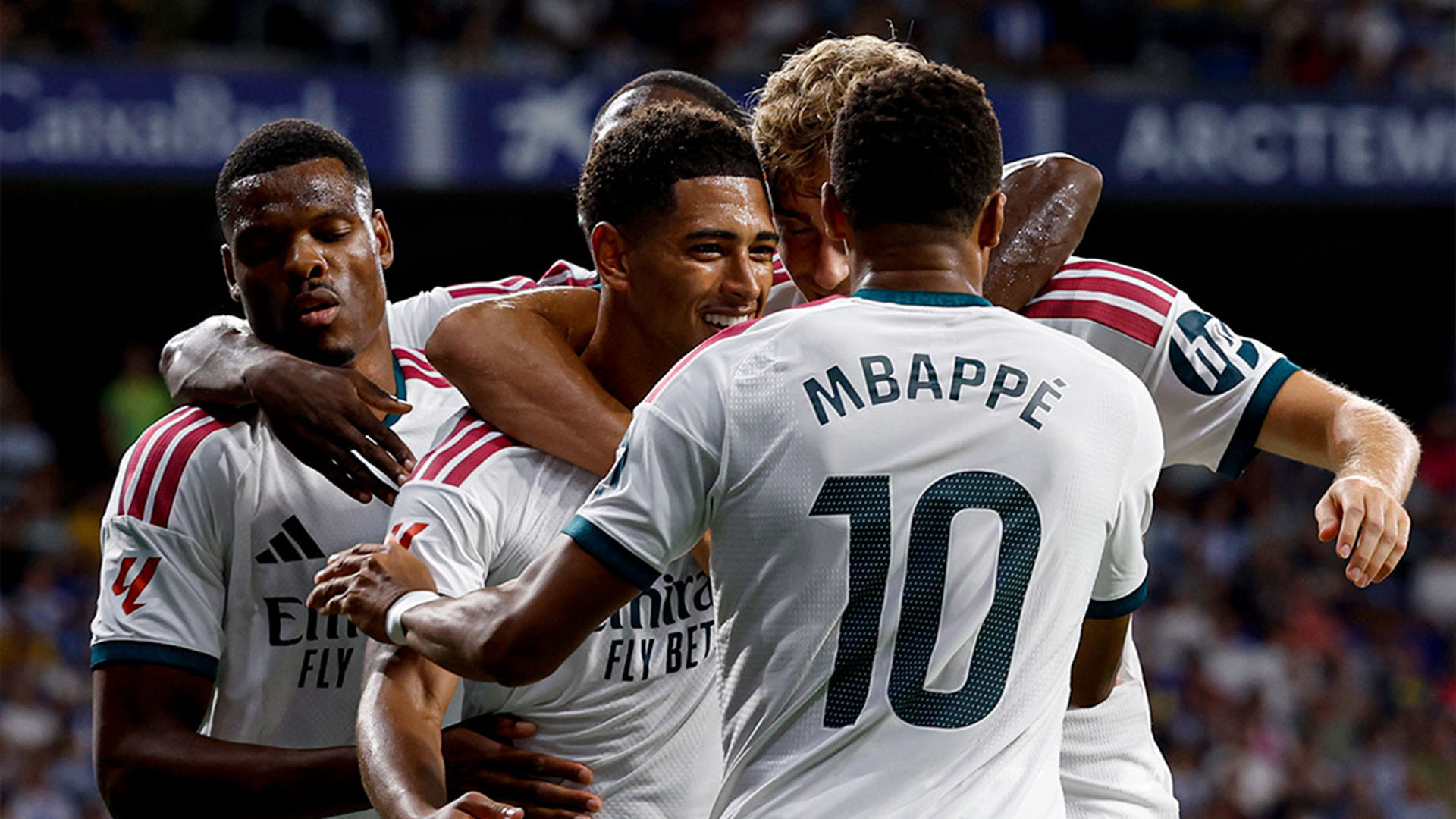 Carlos Espí celebrates after scoring Real Madrid’s late winner against Espanyol