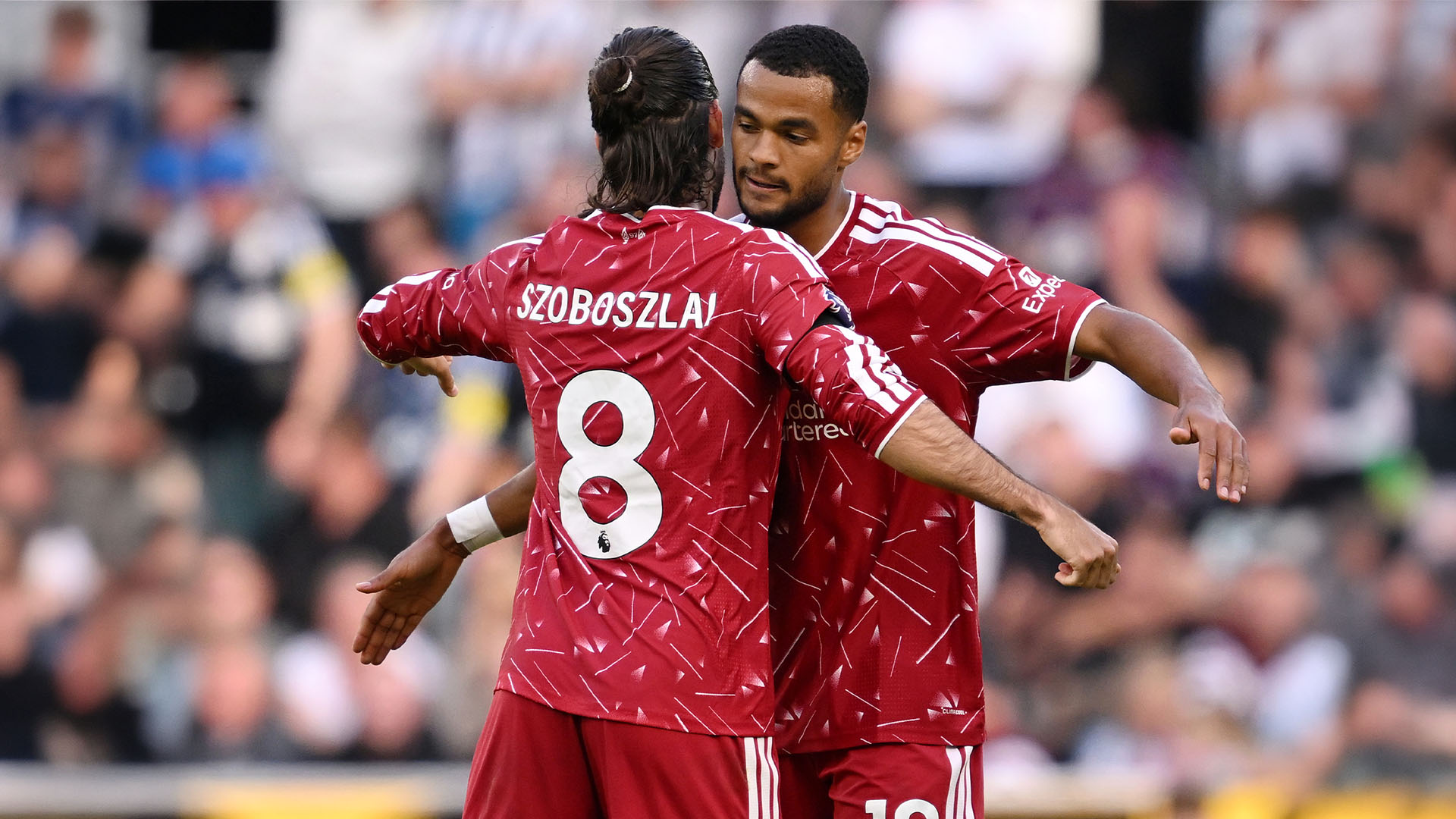 Dominik Szoboszlai celebrates after scoring Liverpool’s late penalty against Newcastle United